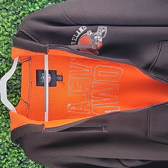 Cleveland Browns G-III Sports Field Goal Full-Zip Hooded Jacket Brown Size Small - Picture 10 of 14